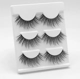 Real Mink 3D False Eyelashes Thick Long 3 Pairs