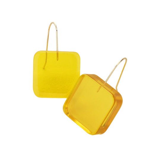 Square Pebble Earrings