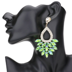 Marquise Crystal Cluster Evening Earring