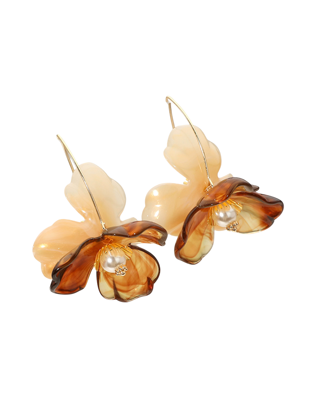 Pearl & Petal Flower Earrings