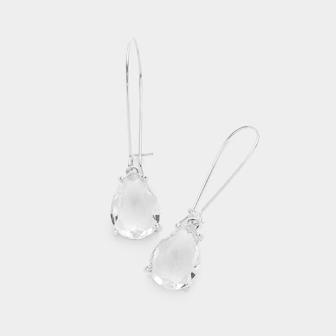 Tear Drop Stone Earrings