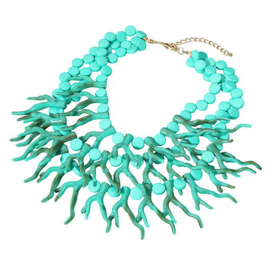 Sea Life statement Necklace TURQUOISE