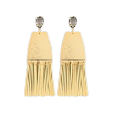 Trapezoid Tassel Earrings