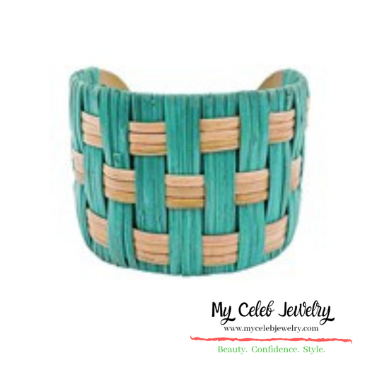 Island Rattan Cuff Bracelet