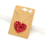 CZ Heart Pendant Necklace