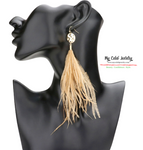 Feather Dangle Earrings