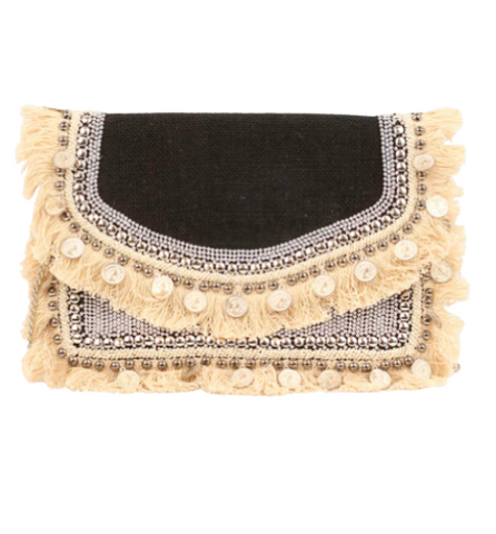 Boho Embellished Clutch Bag